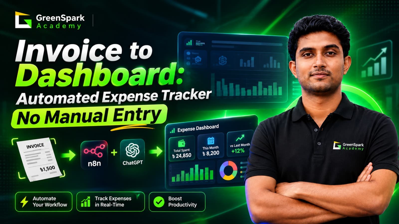 Invoice to Dashboard: Automated Expense Tracker No Manual Entry!